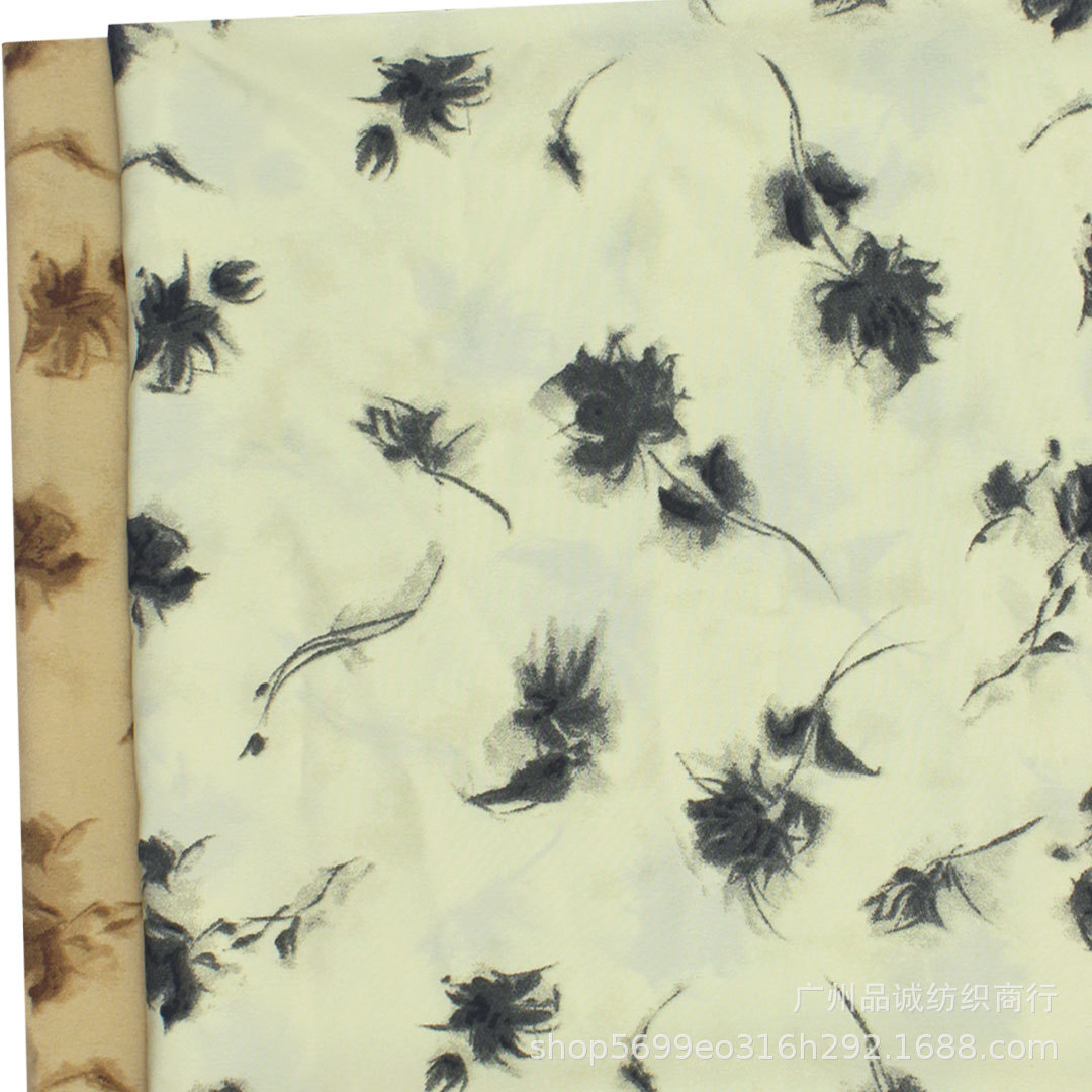 Silk velvet shiffon dress