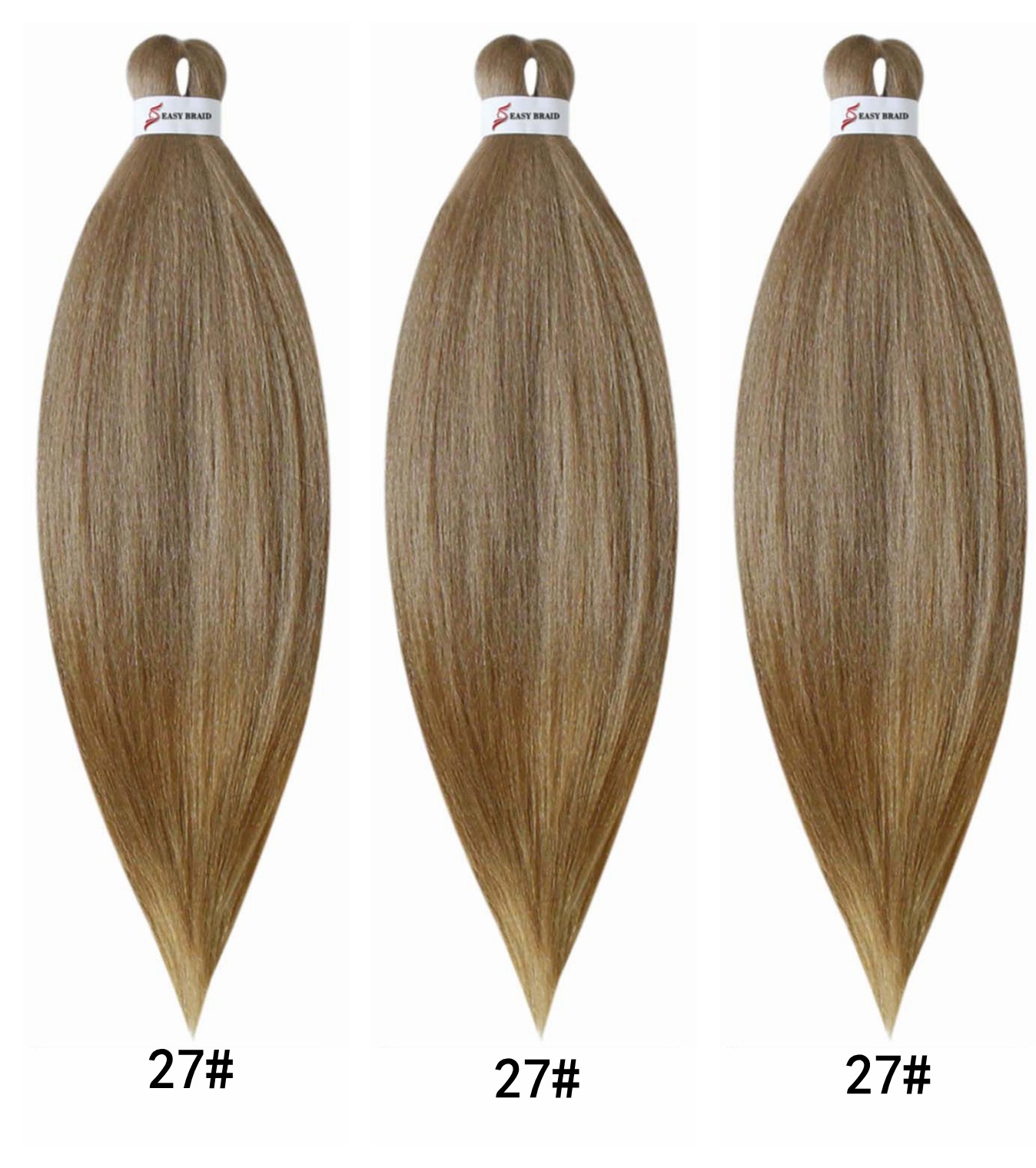 EZ gran trenza fibra química ignífugo filamento africano sucio aguja de trenza 3X fácil trenza cabello de tres piezas conjunto de pelucas