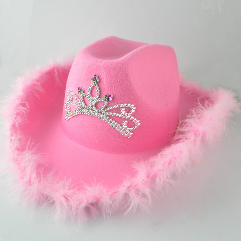 Sombreros de fiesta de Halloween toques de cabeza sombreros de vaqueros occidentales sombreros de jazz sombreros de coronas plumas sombreros adornamientos para el pelo