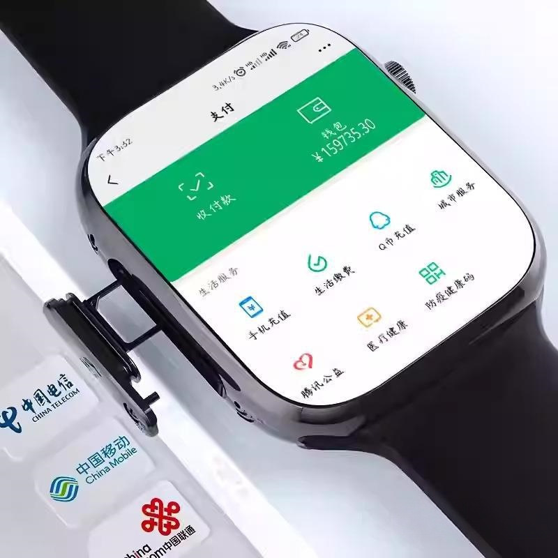 5 Android Large-Screen Smart Children's Phone Watch for Middle and High School Students with Card Insertion and Download for Internet Access Wholesale for Ladies