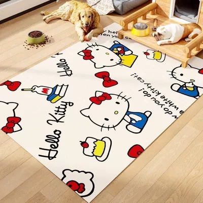 Avtomobil döşəmə paspasları — mat for dogs and cats - katies-alphabet-banana-cake-4060cm-waterproof-leather