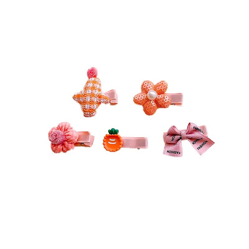 Bebé coreano no daña cabello lindo super lindo broche de sudor para niños tarjeta de cabello de seguridad para niñas bebés todo incluido broche de tela