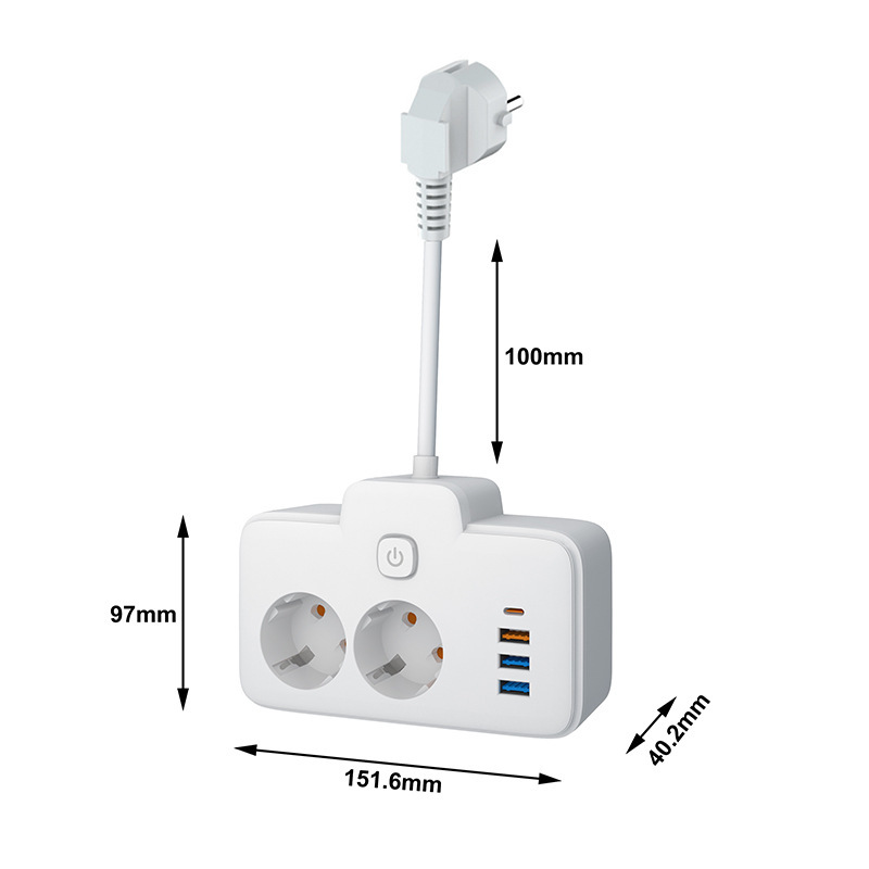 Conector de carga rápida USB / PD20W para Alemania Francia Holanda Noruega Polonia Bélgica