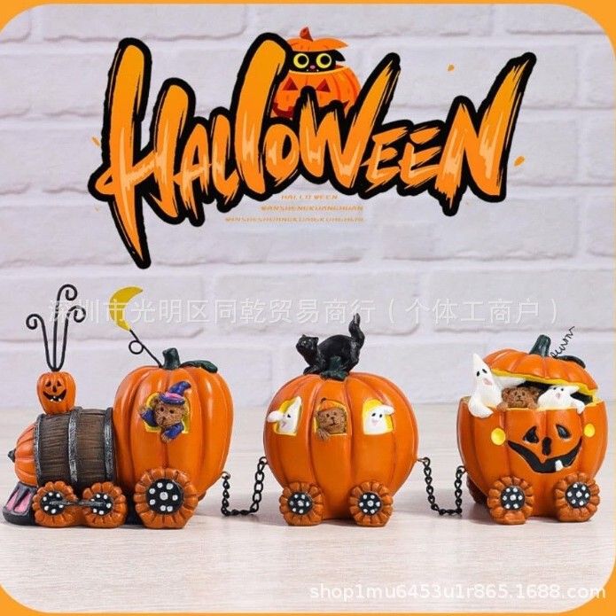 跨境新品Pumpkin resin statue pumpkin南瓜树脂雕像南瓜|undefined
