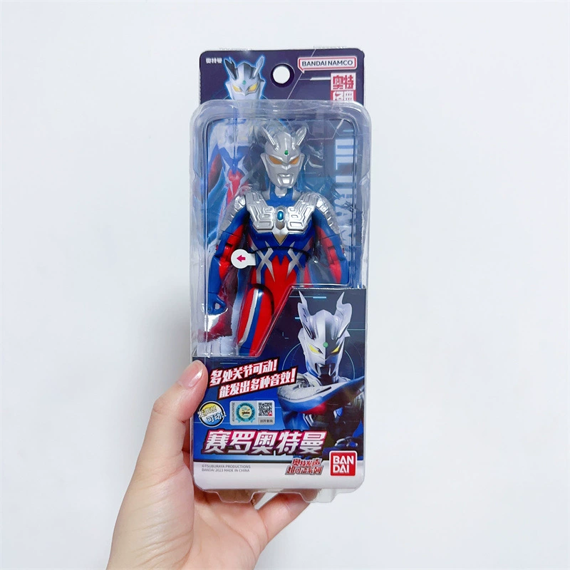 Bandai, Ultra, подвижная минифигурка, Ultraman Tiga, игрушка, издаёт звуки