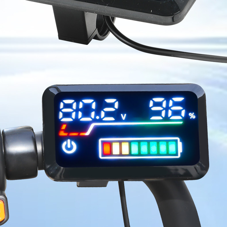 Electric Vehicle Lithium Battery Lead-Acid Battery 48V60V72V Adjustable Universal Power and Voltage Display Meter
