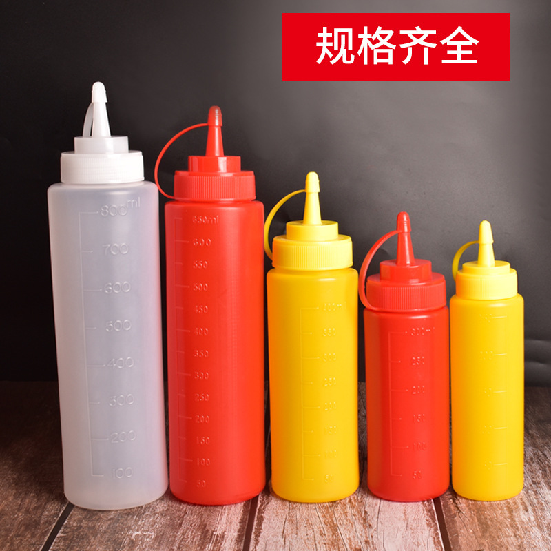 メーカー直販の味噌瓶のプラスチックサラダのケチャップは家庭用キッチンソースの瓶の単孔の先端を押し出します。|undefined