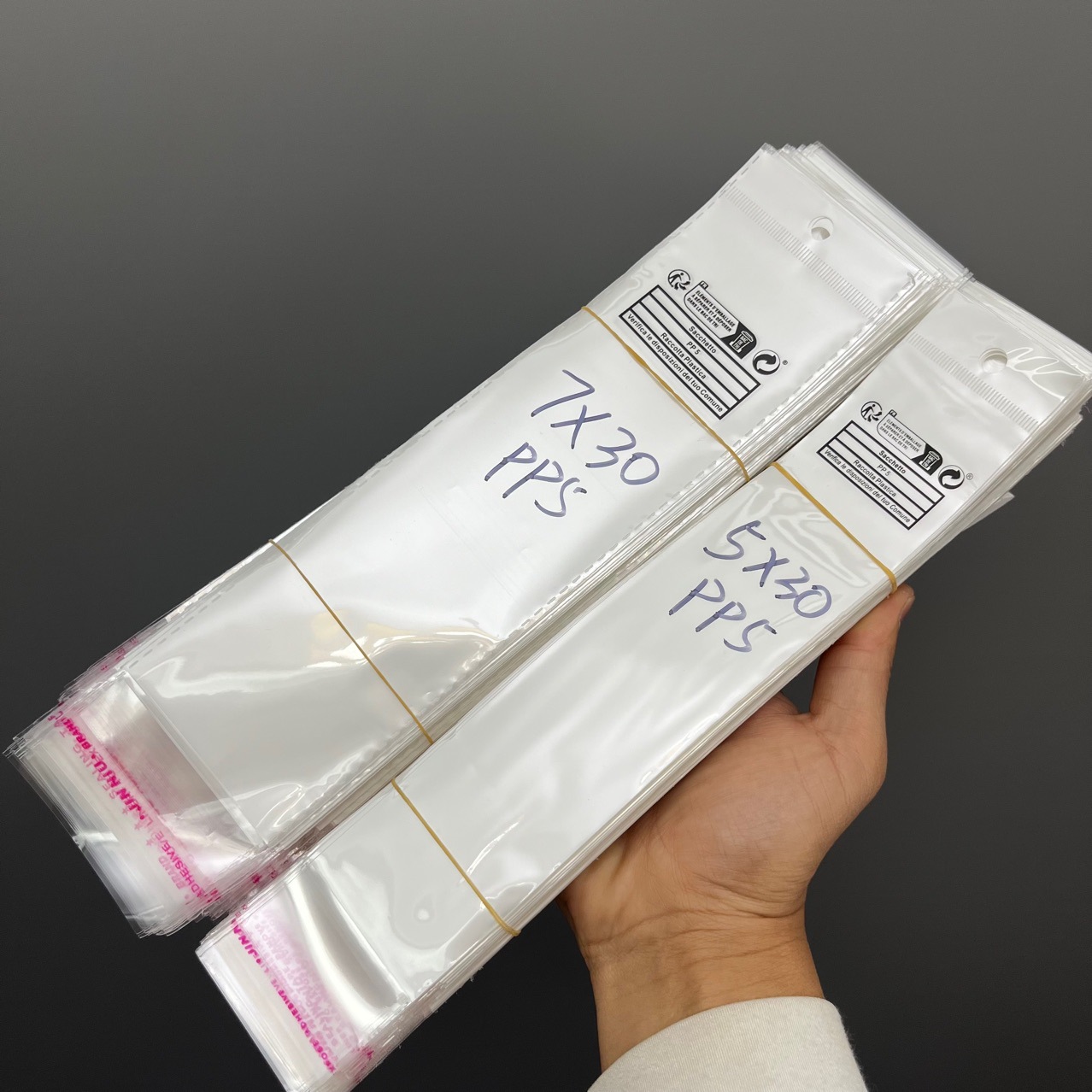 细长款项链包装三层珠光pp5塑料袋temu自封袋shein希音环保标袋子