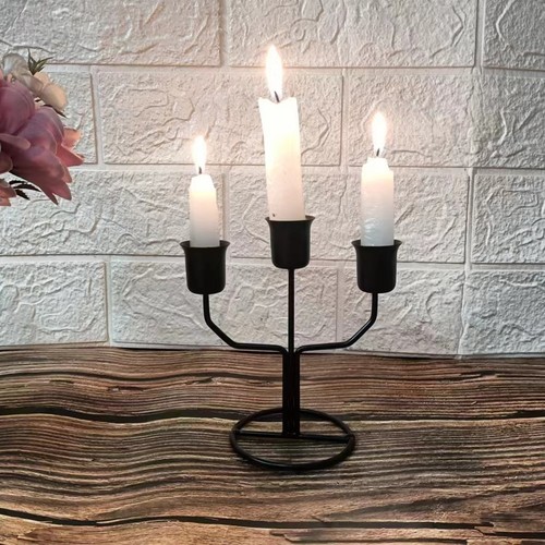 Factory direct sales iron candlesticks living room bedroom bar table wedding film and television metal wind lamp iron wire candlestick wholesale
