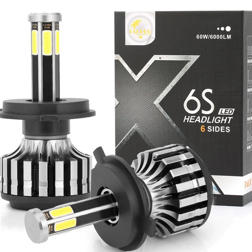 TACPRO трансграничные специально для автомобильных фар Светодиодные фары X6S 6-сторонние трехцветные фары Противотуманные фары дальнего и ближнего света