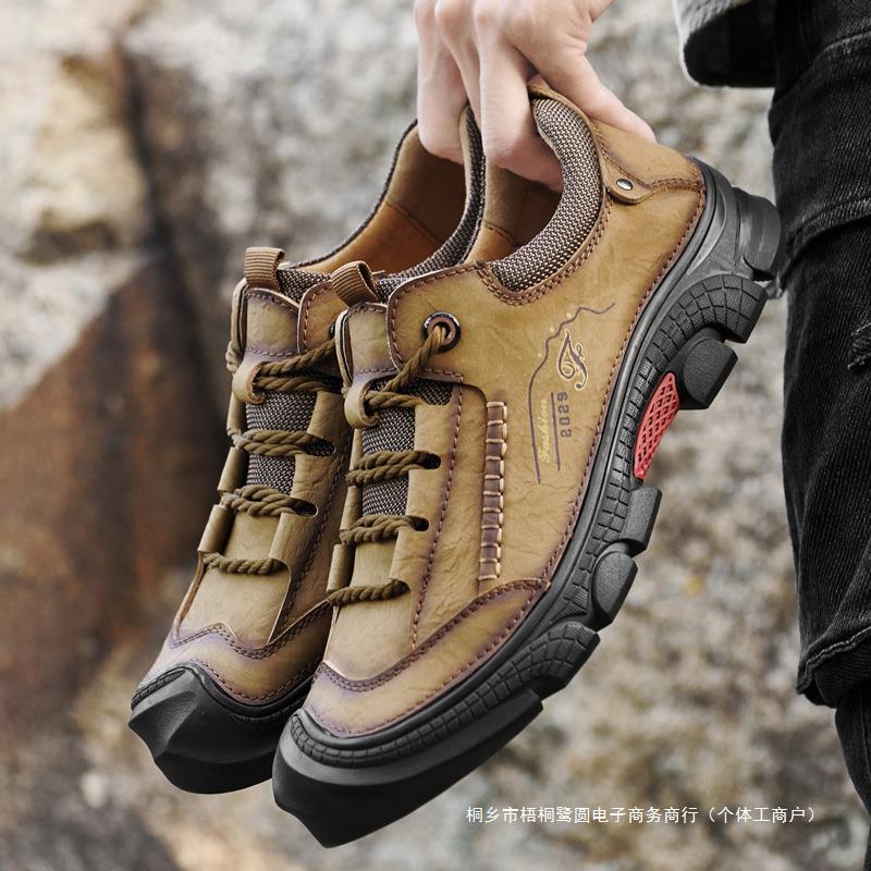 Large size 4546 cross-border new men's outdoor hiking shoes casual…