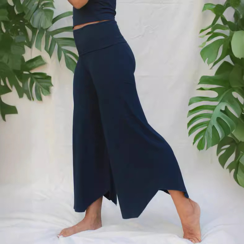 2024 Europe and the United States cross-border Amazon independent station explosions high waist irregular casual pants yoga pants