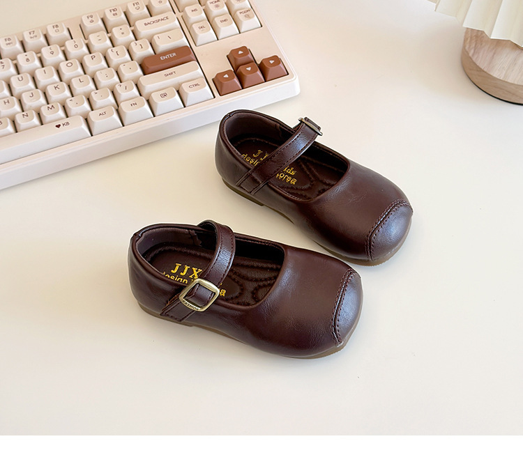 Sapatos de pele de princesa para bebé menina sola macia_voghion.com