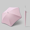 The new safety umbrella six rounded corner golf glossal umbrellas, umbrella anti -wind plum blossom umbrella straight poles can print logo