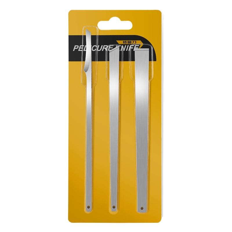 Factory Ready-Made Pedicure Knife to Remove Dead Skin, Scrape Calluses, Nail Groove Onychomycosis, Professional Pedicure Three-Knife Tool Set