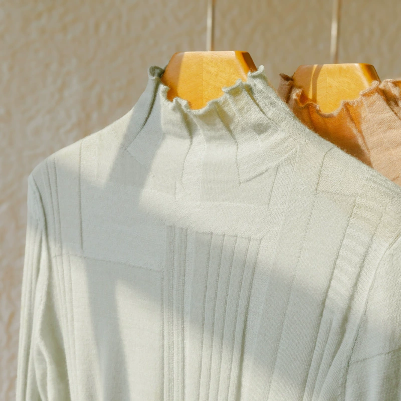 Камвольный 60 чистых кашемировых женских полувысоких воротничков