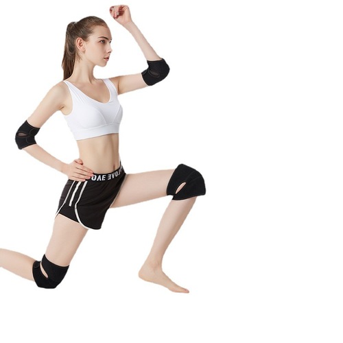 Dance knee pads, anti-collision, roller skating, kneeling, anti-slip, thickened, breathable, adjustable sponge dance elbow pads for children and adults