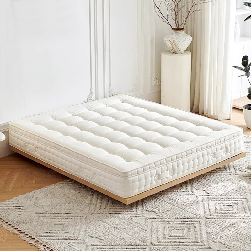 수제 매트리스 캐시미어 직물 + 낙타털 + 캐시미어 + 미니 스프링 + 강화 쿨 천 독립 포켓 스프링