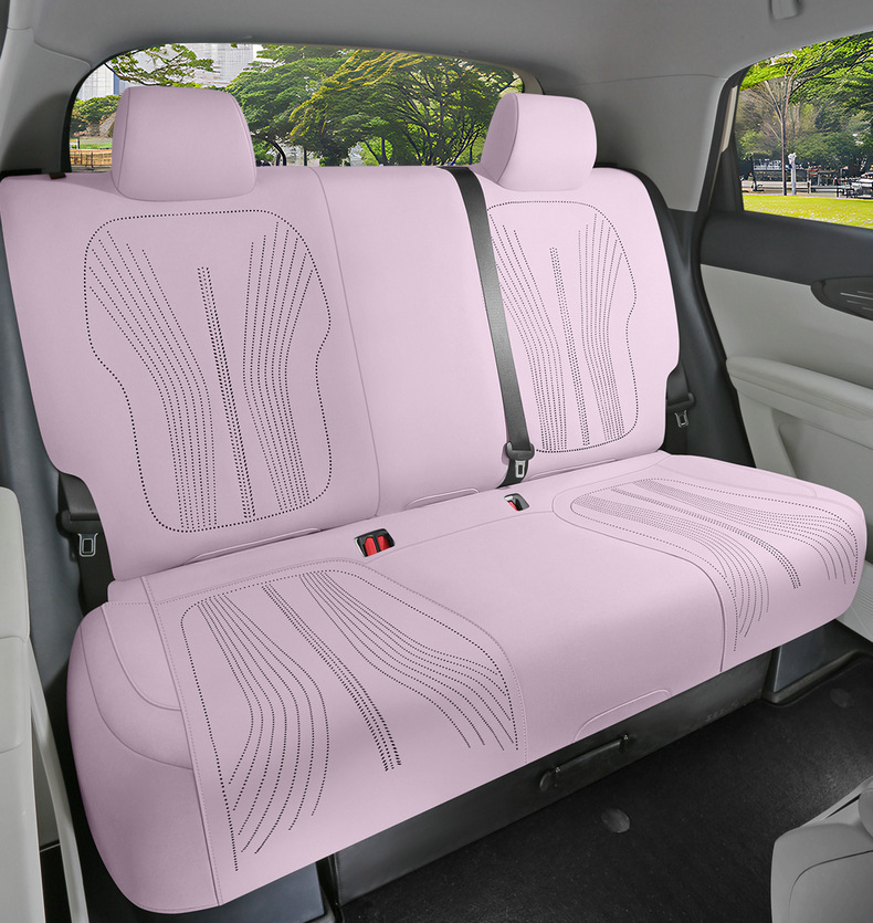 2027 Geely Xingyue Special Seat Cushion, All-Season Use, Half-Covered Suede Breathable Perforated Saddle Seat Cover