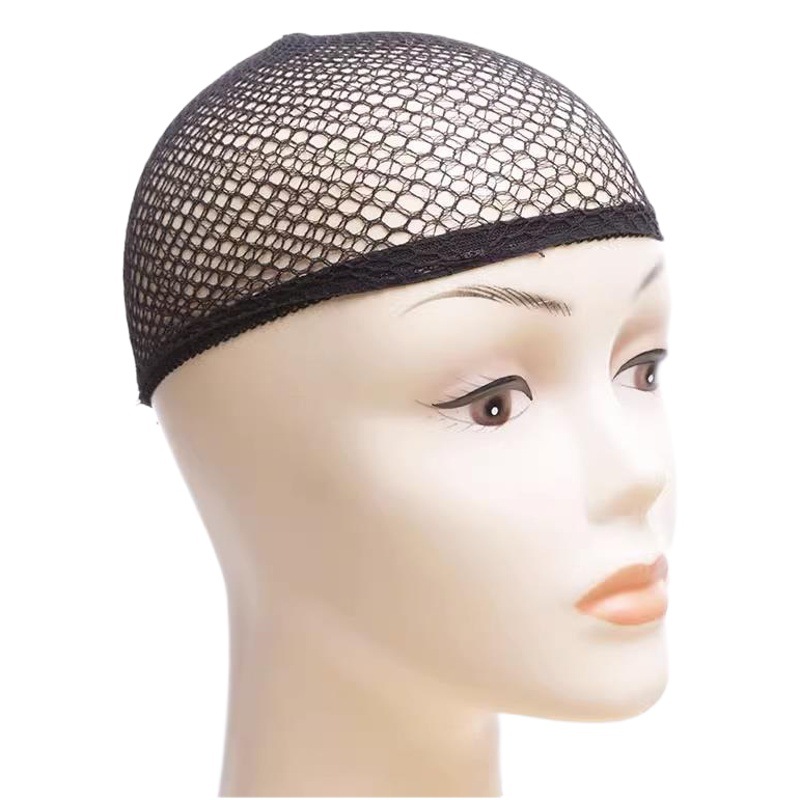 Two-head-to-head lengthened high-elastic invisible COS opera baotou net net scarf head cover supplies hair net headdress wig net