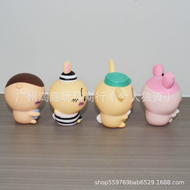 Трендовые игрушки и самоироничный мишка-друг, четвертый пunct blind box Jiyi Xiaoba Usach Hatchi Древний дом фигурки украшения кукла