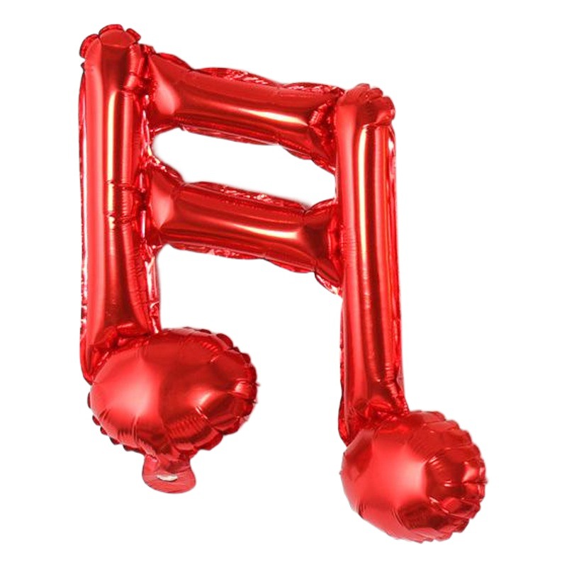 16 pulgadas nota musical papel de aluminio globo boda cumpleaños fiesta decoración sola nota musical doble nota musical película de aluminio globo