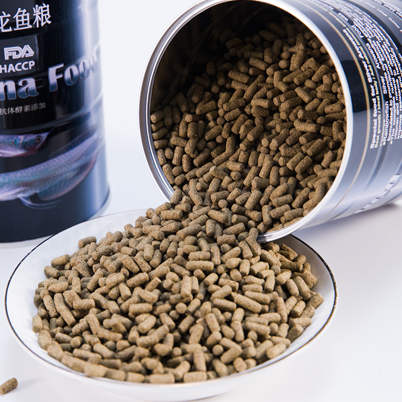 彩鱼红银龙条粮鱼粮 七彩鱼罗汉鱼金鱼 观赏鱼专用龙鱼饲料批发