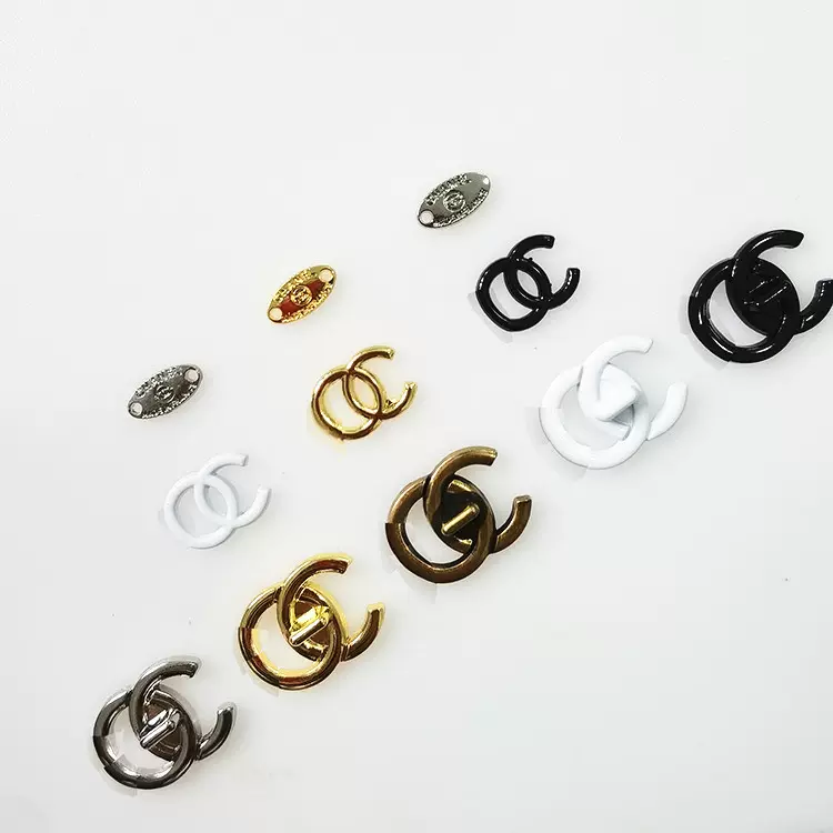 【厂家直销】潮流DIY小清新金属书包扣服饰发饰手机壳c双锌合金配