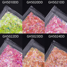 新款金葱粉闪光片手工DIY装饰亮片混合形状七彩闪粉10克袋装批发