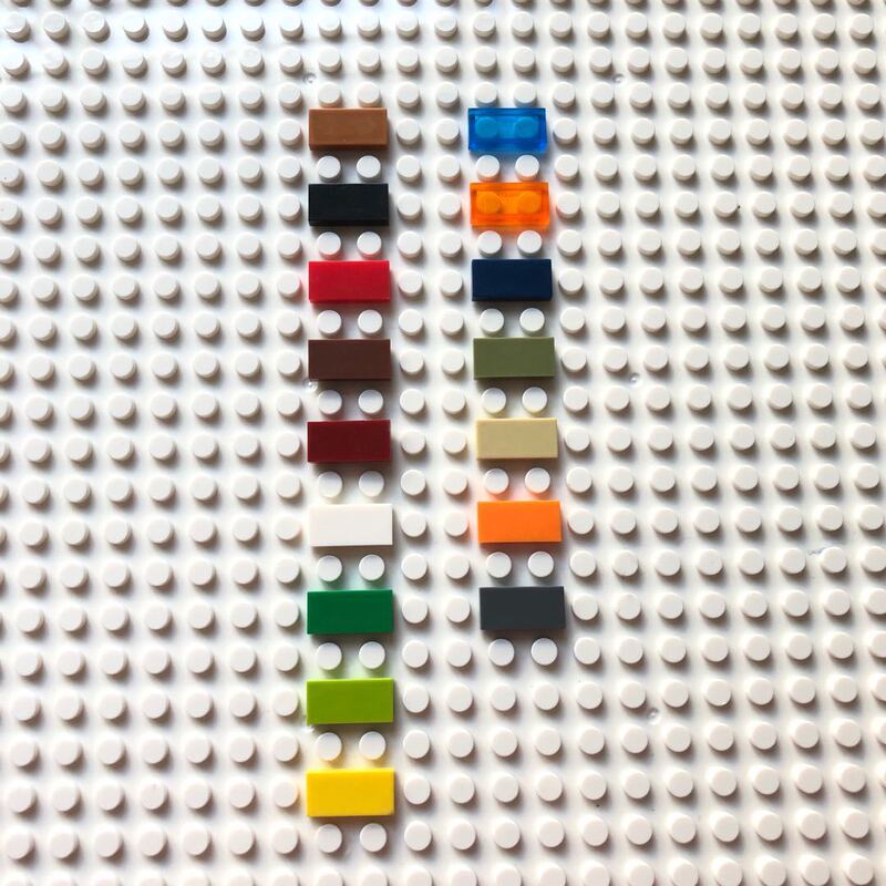 1.0kg Approximately 3580 Particles of Domestic Building Blocks Compatible with Lego 3069 Small Particle Light Plate Plane 1X2 Building Blocks