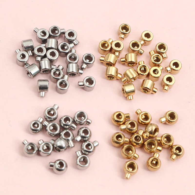 Stainless Steel Positioning Clip Buckle Titanium Steel Pressure Cooker Positioning Bead Vacuum Electroplated Gold Fixed Finishing Buckle 0.1g