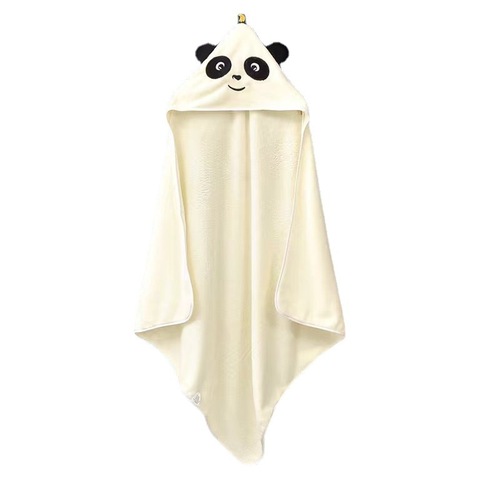 Coral velvet children's bath towel, bath towel, newborn wrap, thickened cartoon absorbent cloak quilt