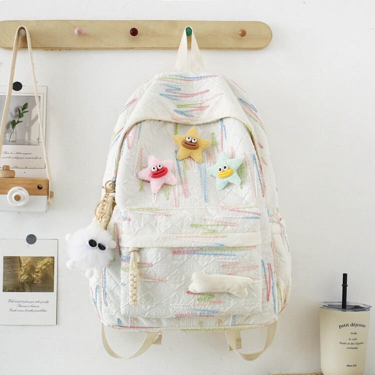 High-value schoolbag for female junior high school students Korean-style Mori large-capacity backpack for Senior high school primary school students fashion lightweight backpack