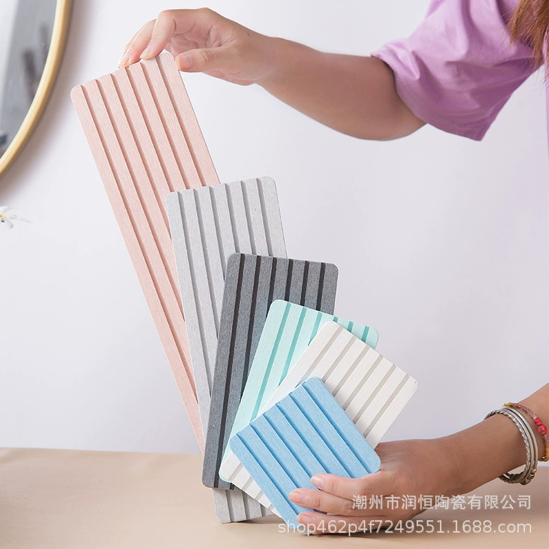 Впитывающая подушечка из диатомовой грязи, длинная подушечка для умывальника из диатомовой земли, подушечка для умывальника, ванная комната, столешница, водонепроницаемая подушечка для рабочего стола