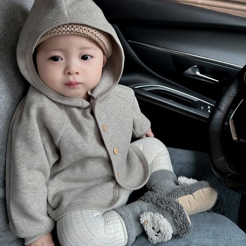 婴儿外套秋季宝宝早秋衣服超洋气休闲婴幼儿毛绒外出开衫外套秋款|undefined