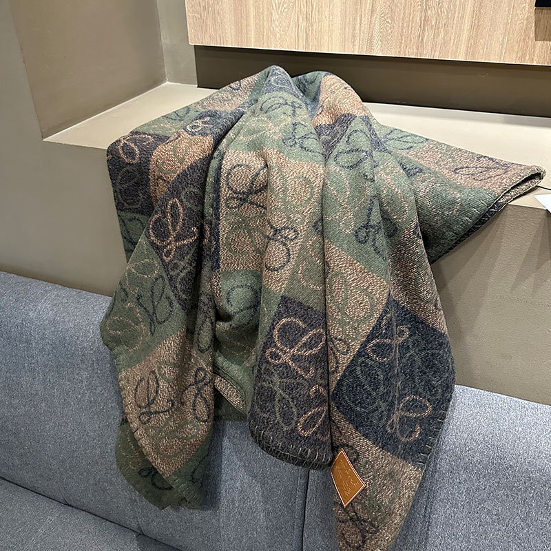 绒捷工厂批发车载毯子四季手工卷边大克重毛毯午休办公室羊毛盖毯|undefined