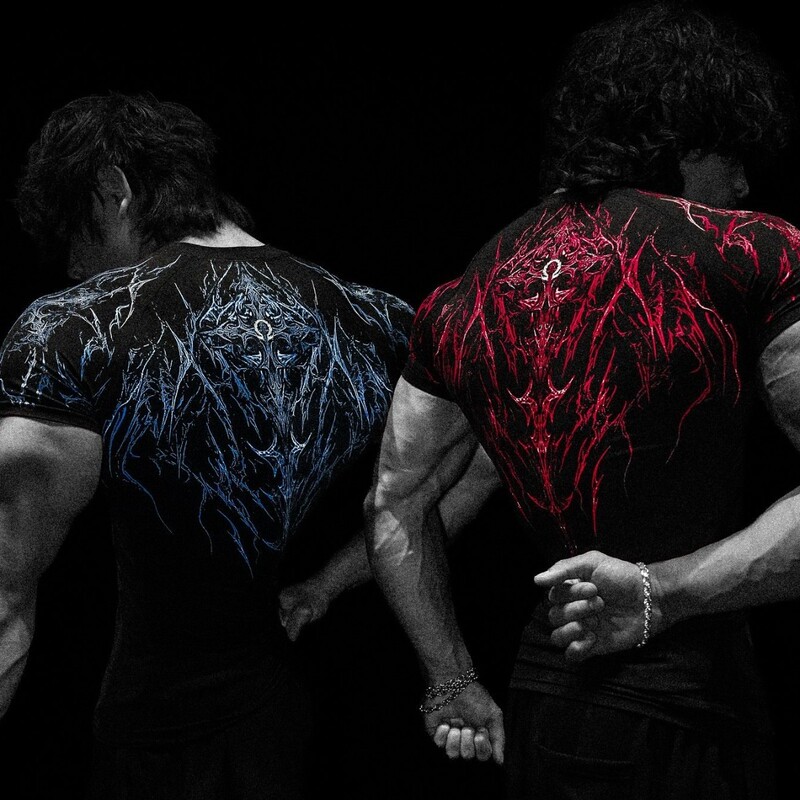 Breathedivinity Summer New Venom Keel Men's and Women's Fitness Clothing Short-Sleeved Sports Quick-Drying Tight T-Shirt