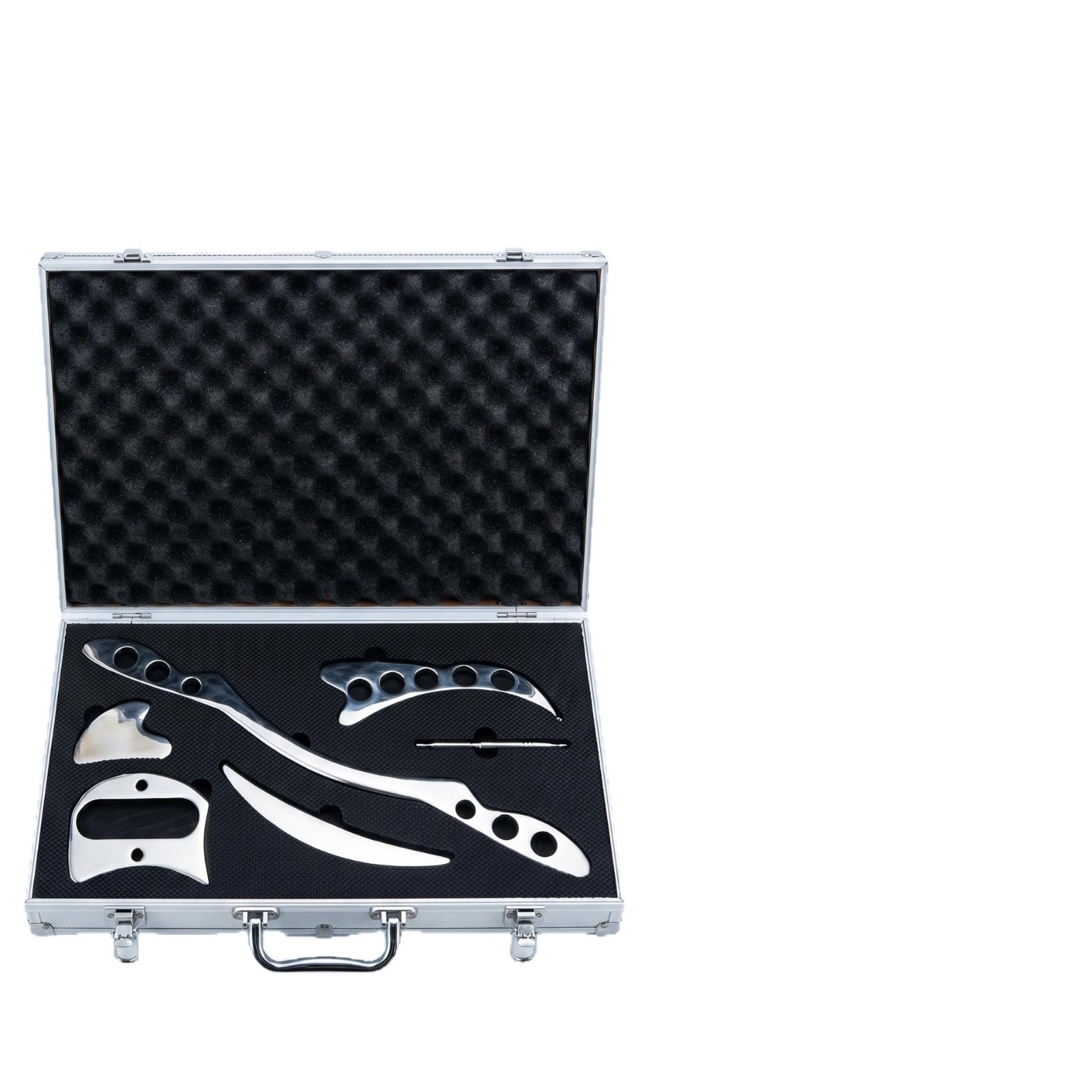 Juego de Cuchillos de Fascia Set de 6 Piezas de Acero Inoxidable para Masaje de Salud y Fitness
