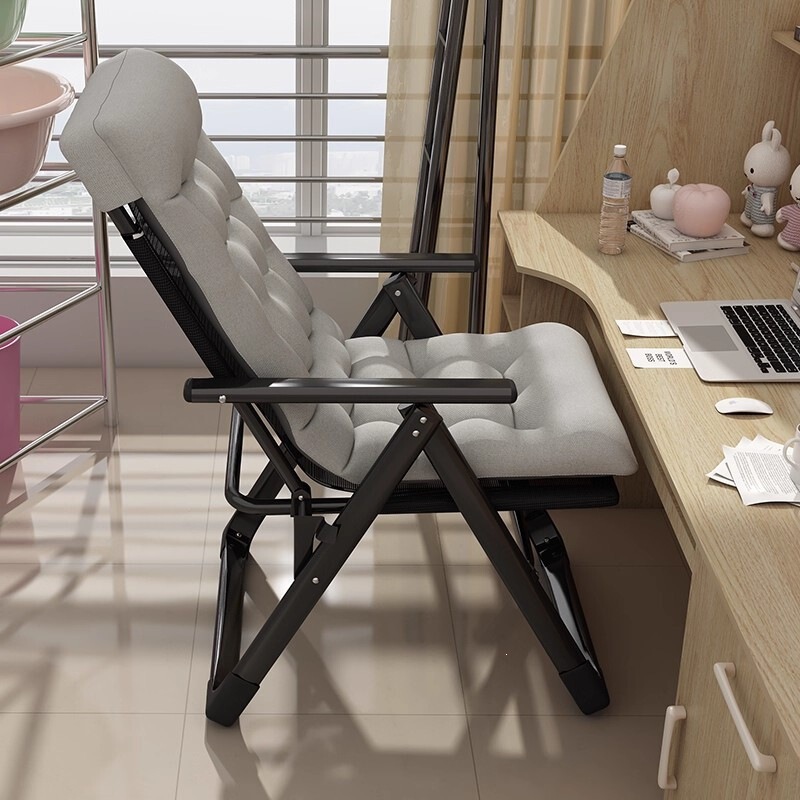 American-style folding recliner for office lunch breaks, backrest chair for college dormitories, computer chair, balcony sofa chair American-style folding recliner for office lunch breaks, backrest chair for college dormitories, computer chair, balcony sofa chair