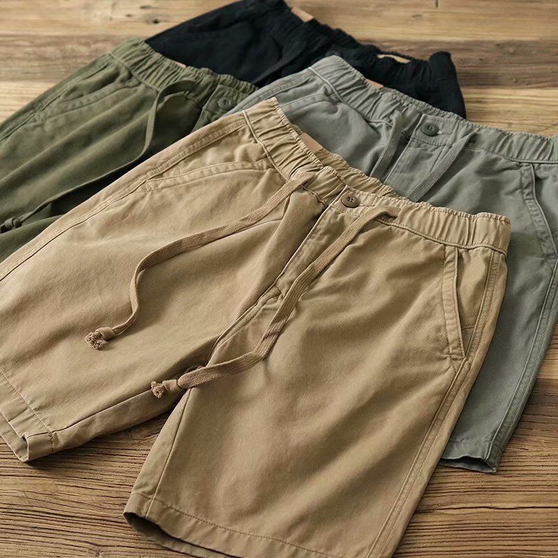 Hongxin Jieshi de moda yuwenle mismo estilo sueltos pantalones cortos de ropa de trabajo verano de los hombres al aire libre marca de moda ins shorts