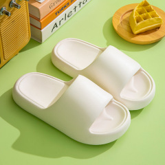 Women's Thick Sole Slippers for Summer Outdoor Wear, New Wholesale Soft Sole Anti-Slip Home Shoes Korean Style, Comfortable Footfeel Cooling Slippers for Men in Summer