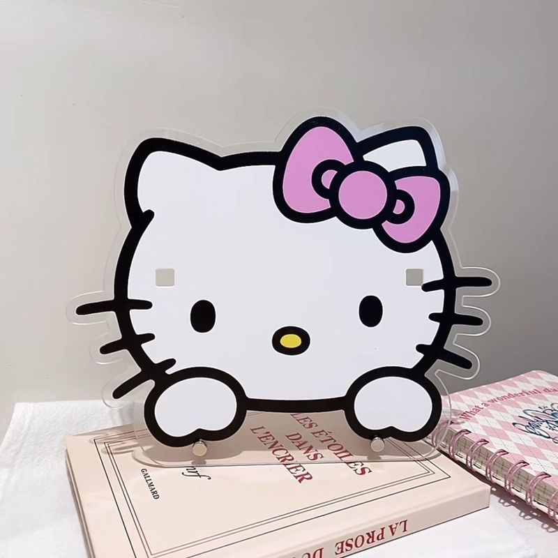 可爱Hello Kitty眼镜收纳架可爱桌面亚克力墨镜放置架发夹收纳架|undefined