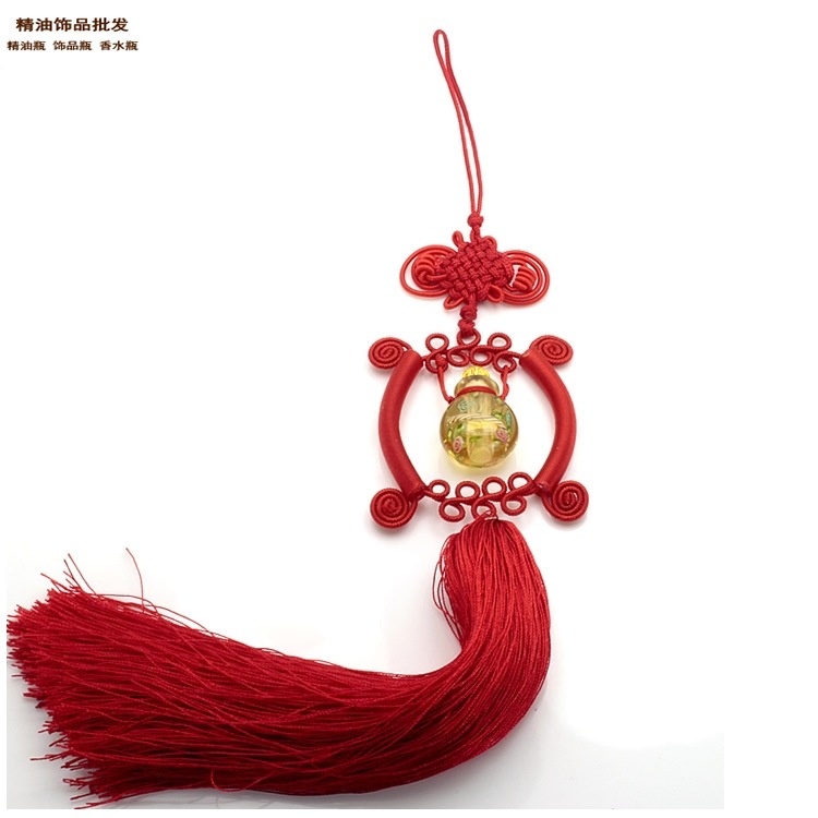 精油饰品网金黄色中国龙琉璃精油瓶车挂9.jpg