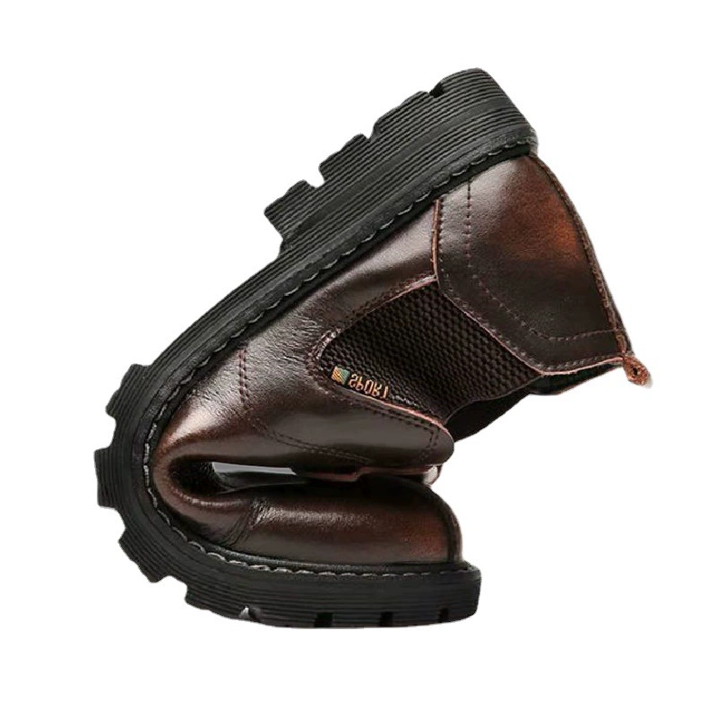 Кожаные мужские ботинки: низкий/высокий стиль MARTENS для повседневной носки