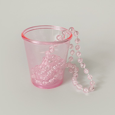 Vasos Pequeños para Fiesta — Mini Shots “Bride to Be” con Cadena de Perlas (Halloween/Bachelor)