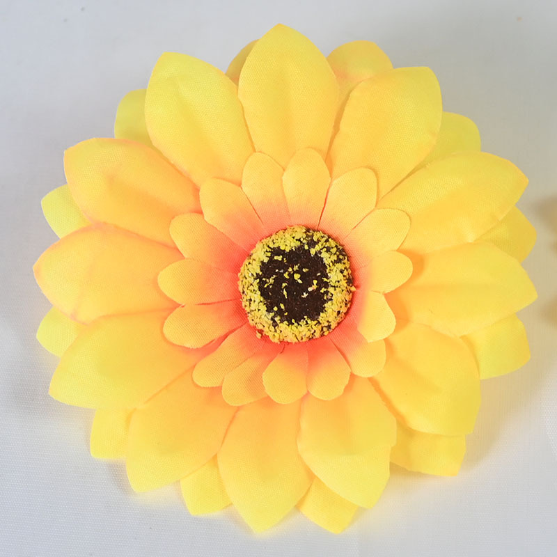 Flores de sol de seda simuladas flores de sol hechas a mano decoración de flores falsas decoración de paisaje diseño de flores de girasol simuladas