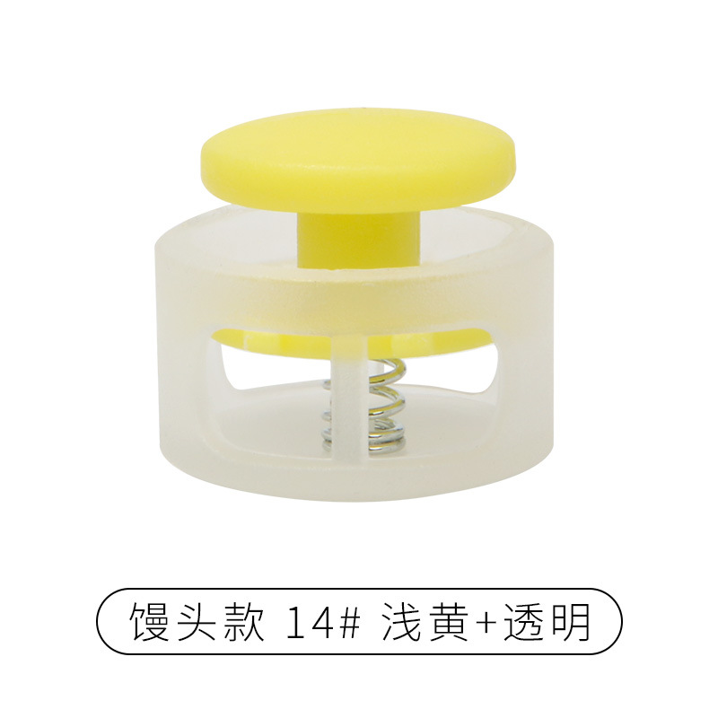 Rebecca primavera hebilla de plástico solo agujero ajuste botón campana tapa doble agujero hebilla de cuerda redonda negro cerdo hebilla de la nariz