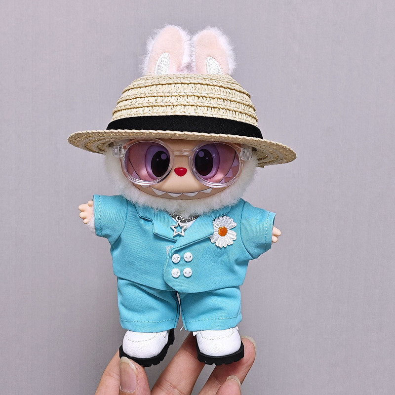 仅娃衣】labubu娃衣权志龙衣服帽子套装拉布布明星衣服15cm17cm|undefined