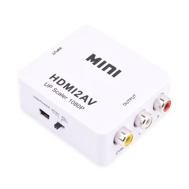国境を越えた人気の AV to HDMI 高解像度ビデオコンバーター 1080P 監視ゲームセットトップボックス Lotus RCA|undefined