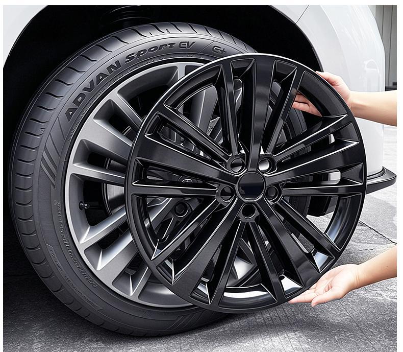 Leapmotor C16 C10 C11 Wheel Hub Cover Full Blackened Warrior Anti-Scratch Wheel Protection Cover Accessories Modification Decorative Parts
